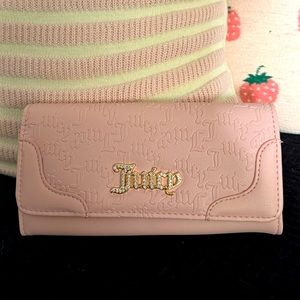 Juicy Couture Heartless Flap Clutch Wallet - Pink Diamond - NWT